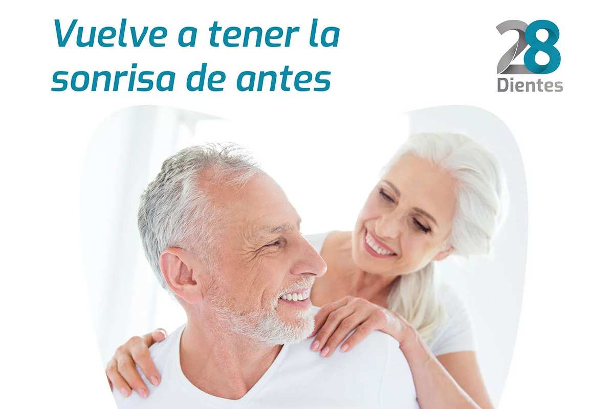 28 dientes: tratamiento para pacientes desdentados con implantes dentales